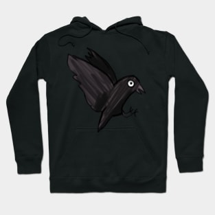 crow illustration Hoodie